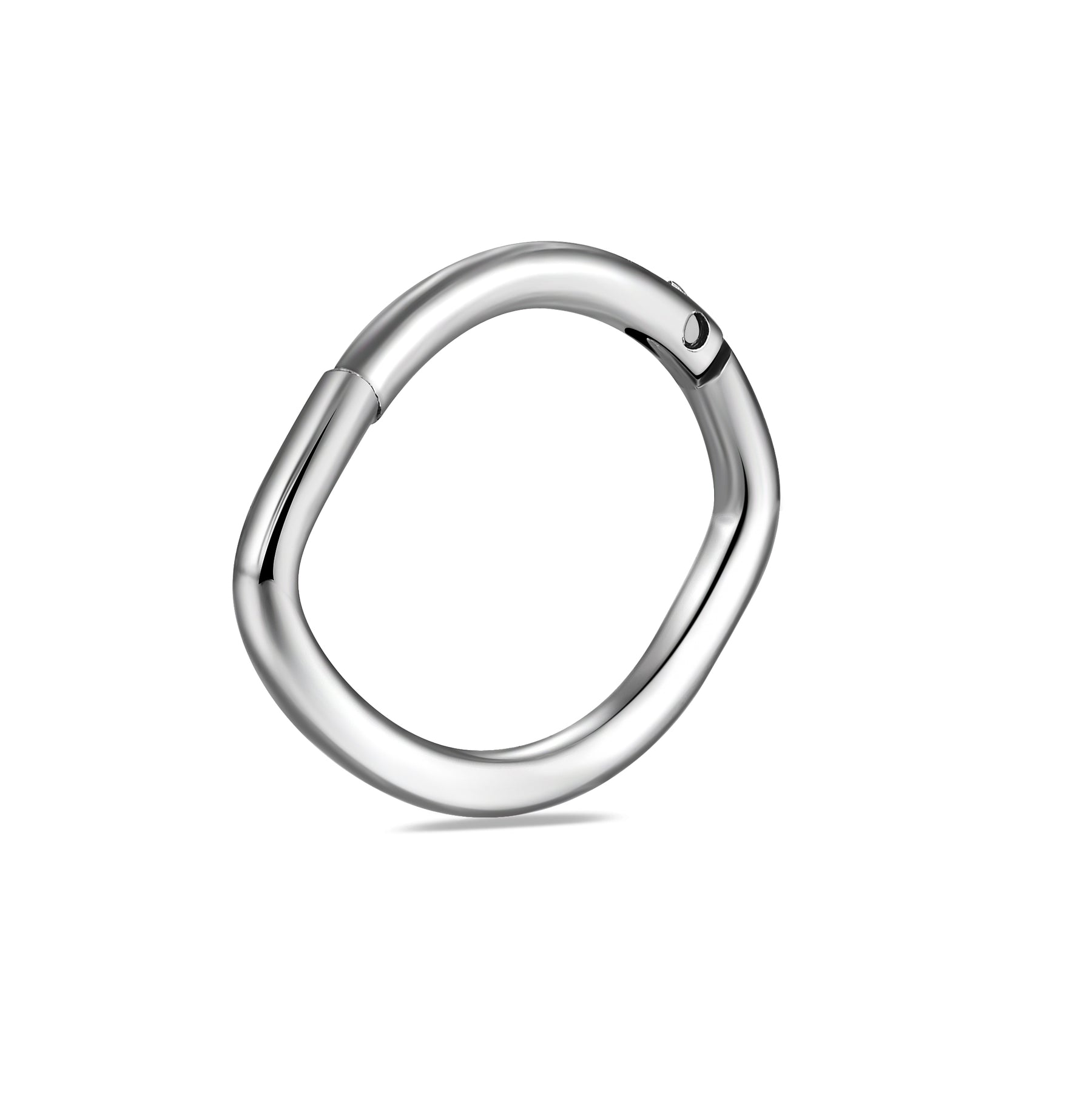 Surgical Steel Oval Shape Classic Hinged Segment Clicker Ring