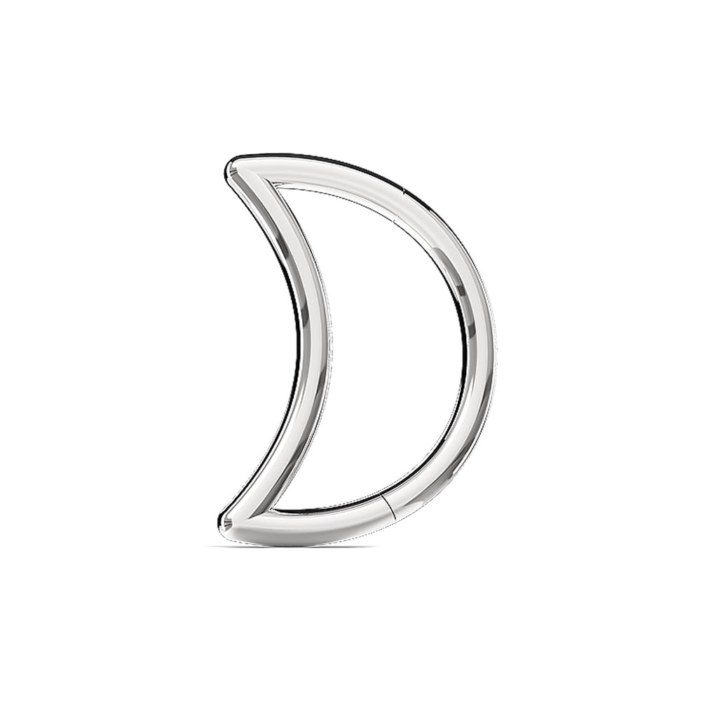 Small Moon Nose Hoop Segment Clicker Ring