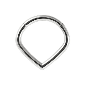 Triangle Septum Ring V Shape Classic Hinged Segment Ring