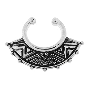 Tribal Arts Non Piercing Fake Clip on Septum Ring