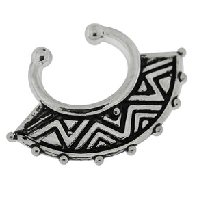 Tribal Arts Non Piercing Fake Clip on Septum Ring