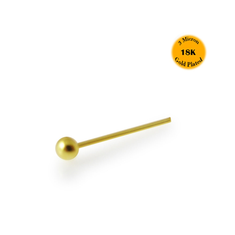 Plain Ball  Straight Nose Pin