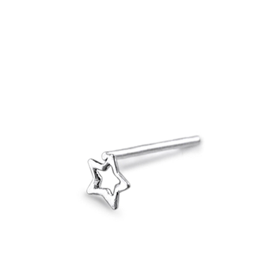 Di Cut Star Straight Nose Pin