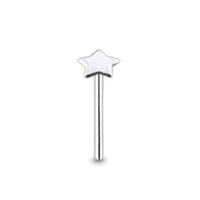 Plain Tiny Star Straight Nose Pin