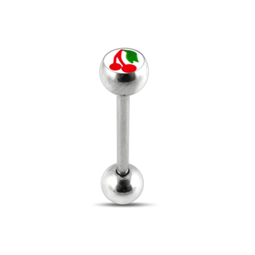 CHERRY Logo Tongue Ring