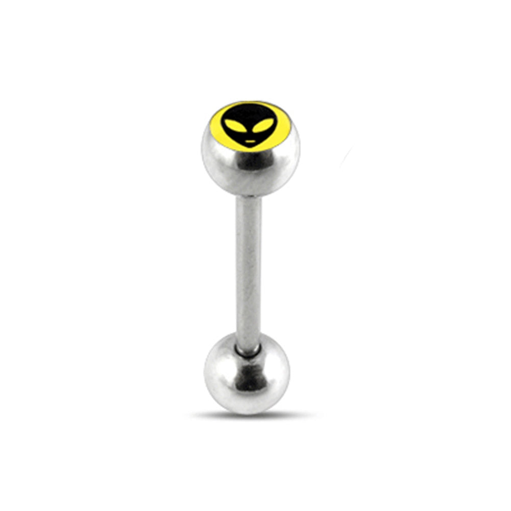 ALIEN Logo Tongue Ring