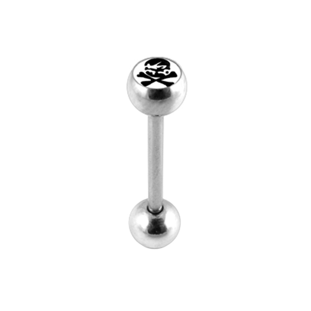 Black SEA ROBBER Logo Tongue Ring