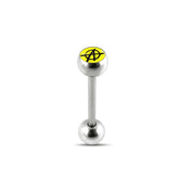 Yellow ANARCH Logo Tongue Ring