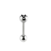 Tribal Logo Tongue Barbell