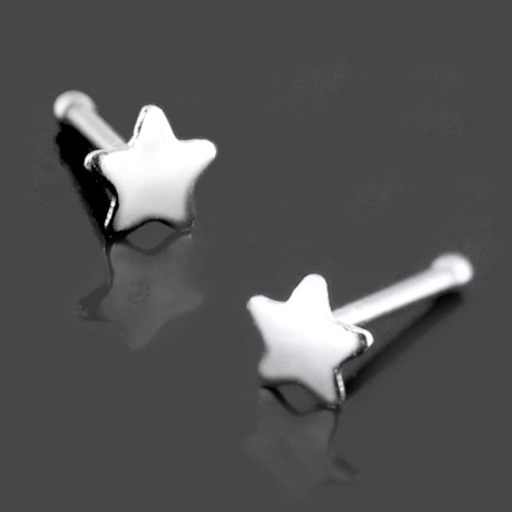 316L SS Plain Star Nose Pin