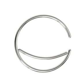 Classic Plain Moon Cartilage, Tragus, Septum Ring Jewelry