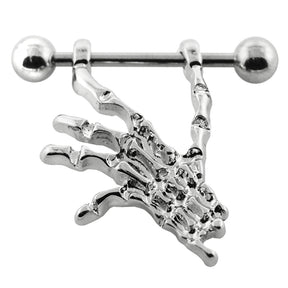 Skeleton Hand Nipple Piercing Jewelry