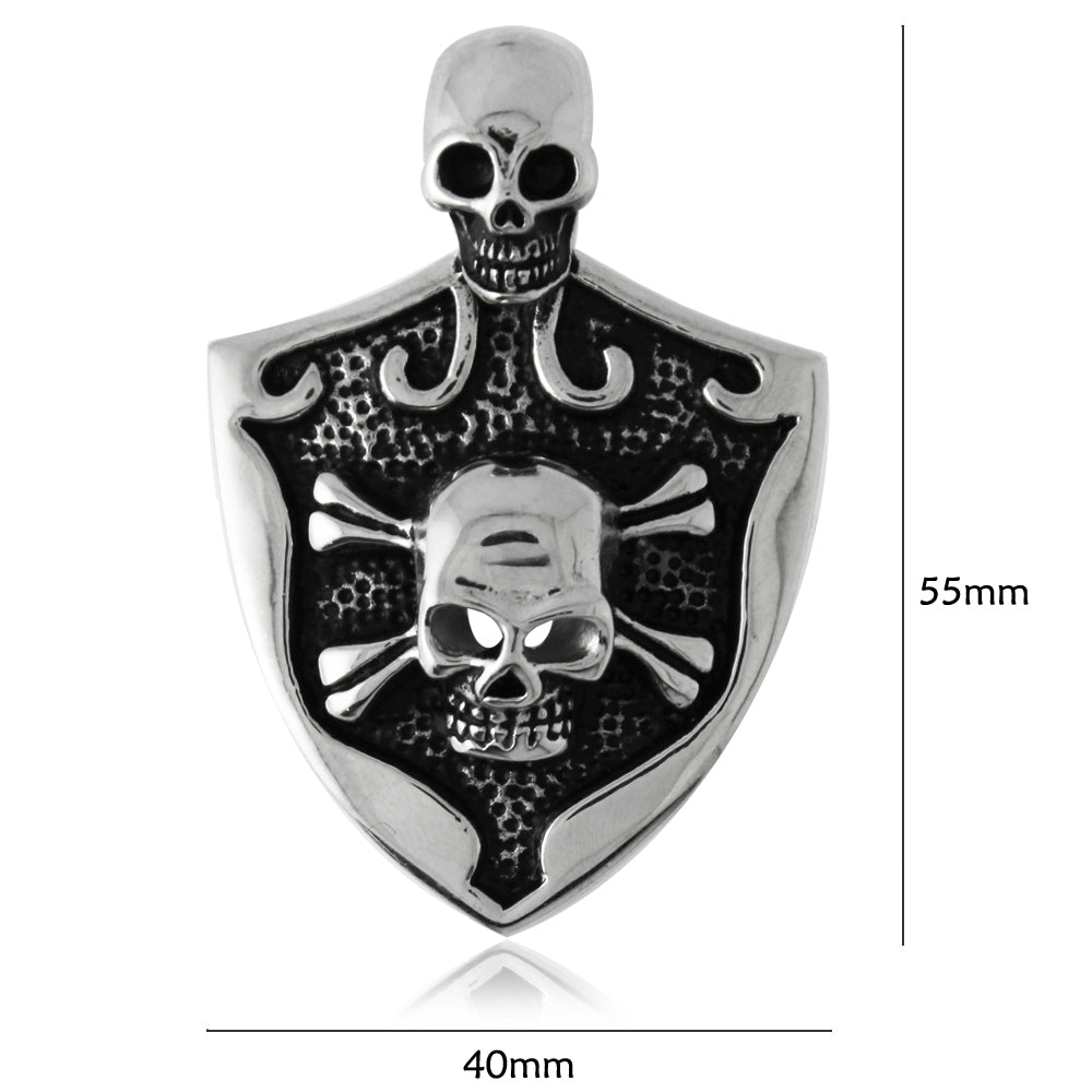 Stainless Steel Laughing Skulls Pendant