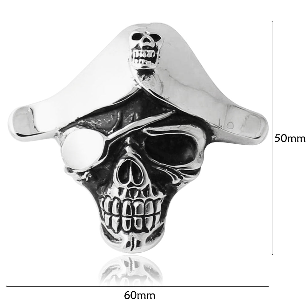Stainless Steel Pirates Skeleton Pendant