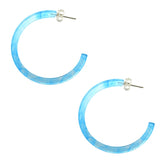 26mm Aqua UV Circle Ear Hoop