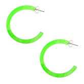 26mm Peridot UV Circle Ear Hoop