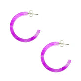 Amethyst UV Circle Ear Hoop