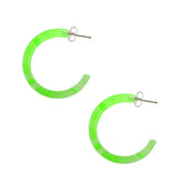 Peridot UV Circle Ear Hoop