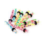 Pack of 10 Pieces 5 mm Colorful Mosaic Ear Straight Expander