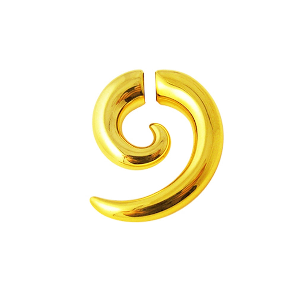 Spiral Gold Platting Magnetic Ear Plug