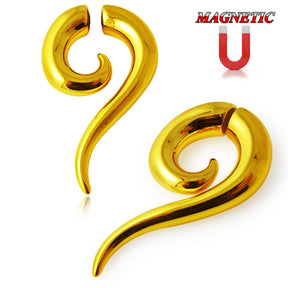 Spirale Gold color Long Tail Magnet Ear Plug