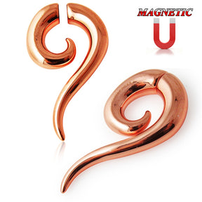 UV Magnetic Spiral Tribal Long Tail Magnetic Ear Plug