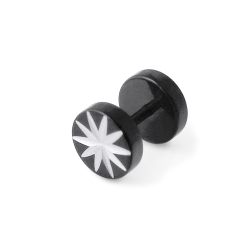 Flower Laser Cut Fake Ear Plug