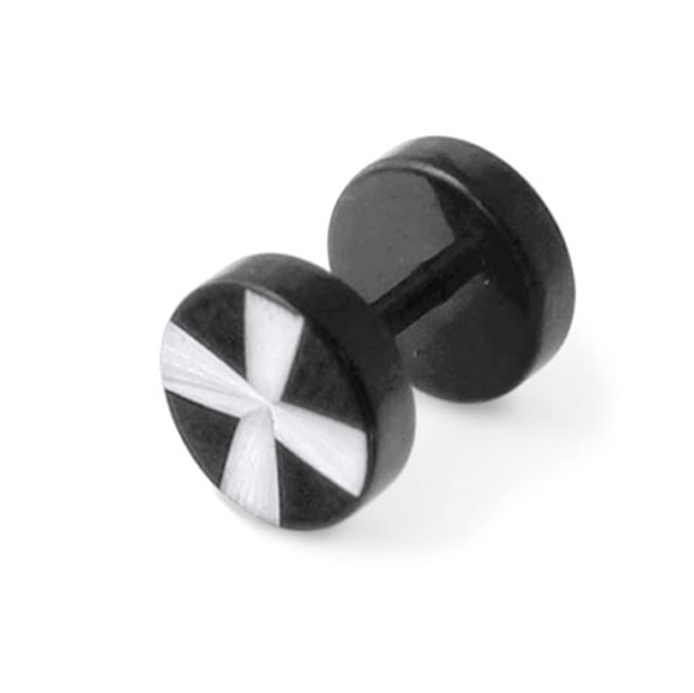 Irish Cross Laser Cut Fake Ear Plug