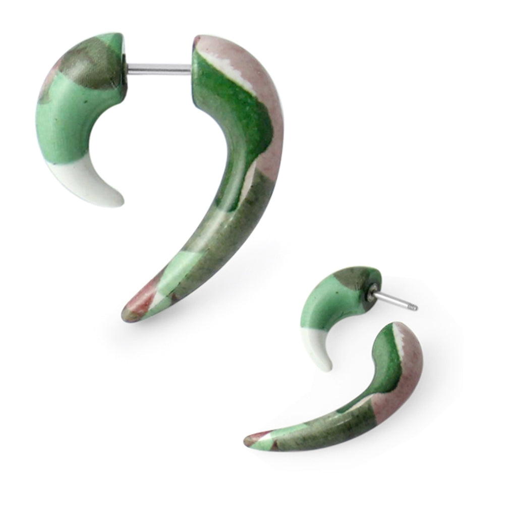 Army Pattern Spiral Tail Fake Ear Plug