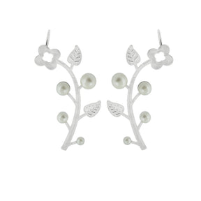 Floral Vine Ear Cuff Wrap Cartilage Clip on Piercing Ear rings